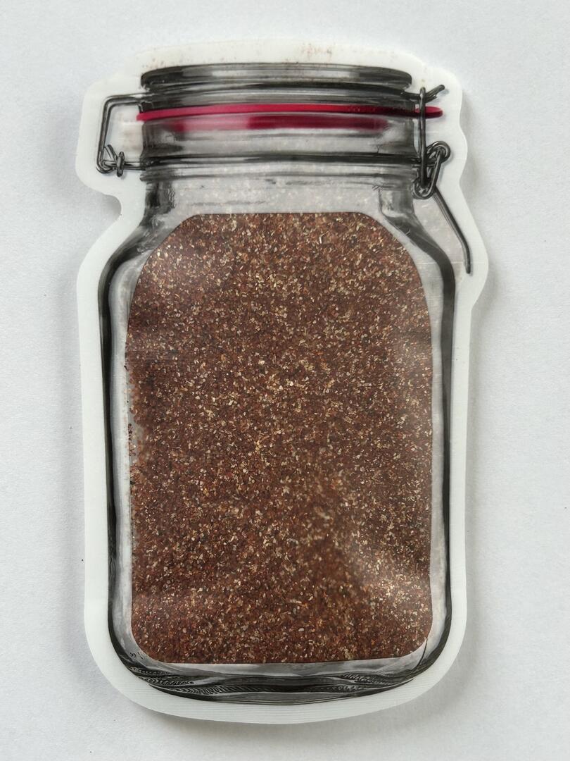 Perfect gift package, Mason Jar Bag filled with Maas BBQ Smoky Austin Power.