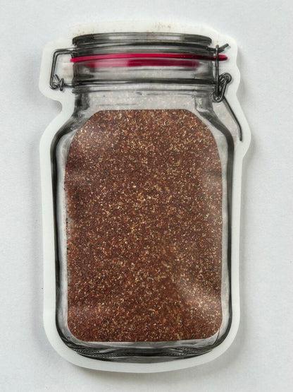 Perfect gift package, Mason Jar Bag filled with Maas BBQ Smoky Austin Power.