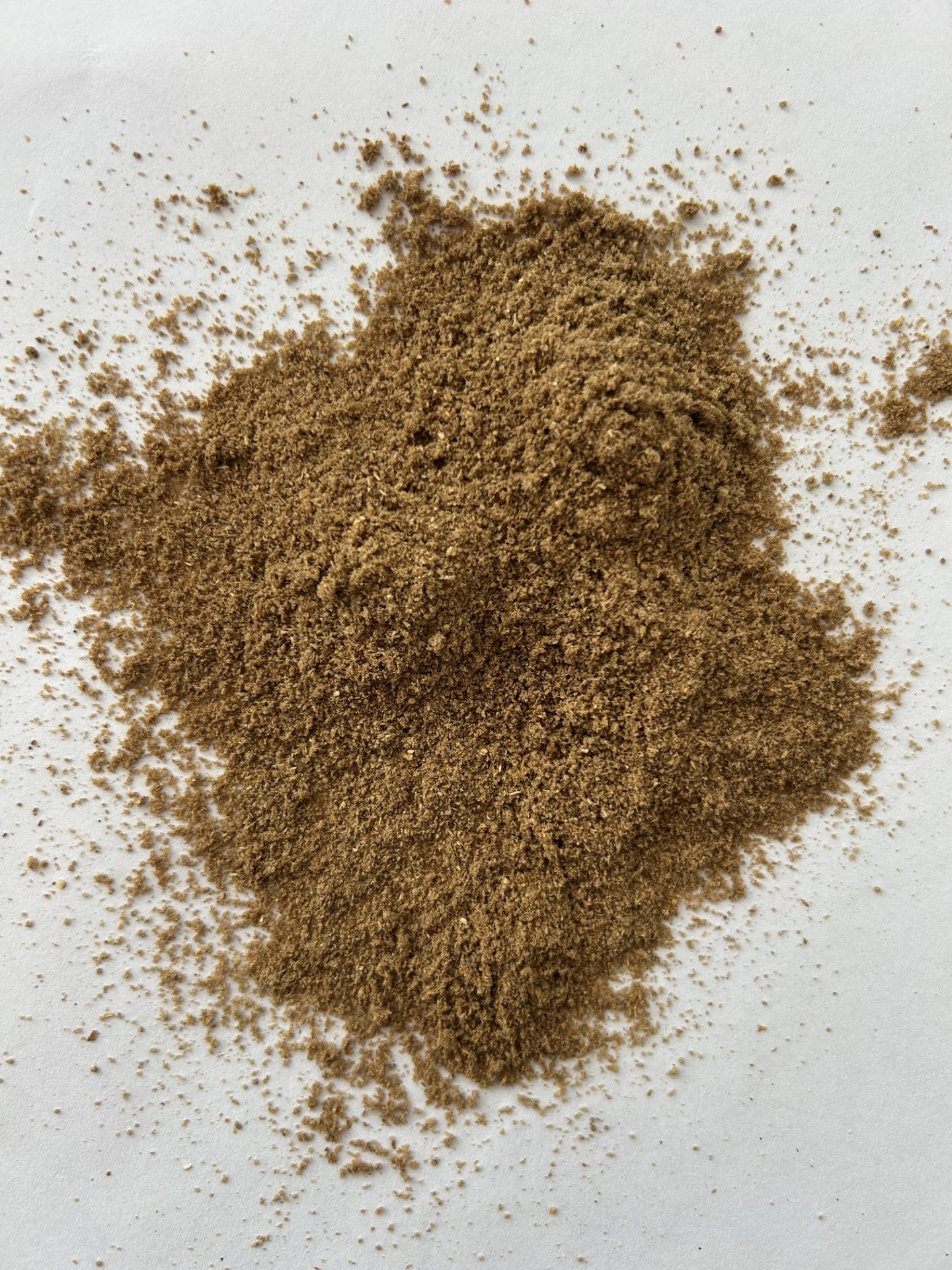 Unique Smoked coriander spice powder, a gourmet Maas BBQ seasoning for chefs and foodies, perfect for grilling, marinades, and unique culinary gifts, crafted in Alberta, Canada