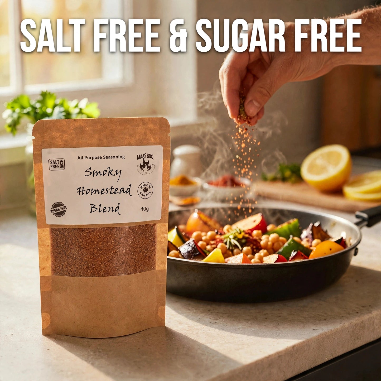 Salt & Sugar Free Smoky BBQ Spice Trio